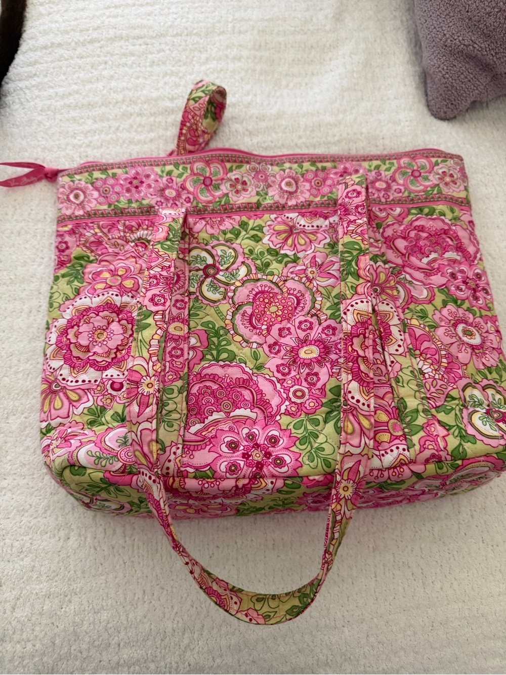 Vera Bradley Petal Pink medium Tote Bag - Picture 3 of 6